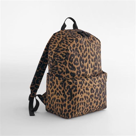 Personalised Leopard Print Backpack – School, Laptop, Travel, Eco Bag, Initials Gift - Etsy
