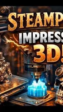 Impacto visual ⚙️ STEAMPUNK em 3D?! Essas Impressões são ABSURDAS 🤯