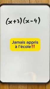 Never taught in school: careful, only works with (x+a)(x+b). #shorts #math #tips