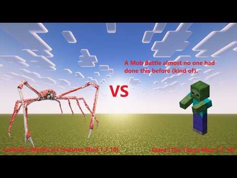 Crabzilla Vs Giant (Titans Mod) | Modded Minecraft Mob Battle | 1.7.10