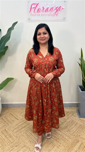 Floranza Fashion Boutique on Instagram: "Anarkali top and Bottom set in cotton. Anarkali top in chudi sleeves. Back portion with plain A line cut. Top with one side pocket and without lining. Loose bottom with elastic towards yoke. Top length 47 inches, bottom length 38 inches NB: Refer size chart before placing the order Product Code : 3038 Price : 999+S Size : M-2XL Disclaimer: There Will Be Slight Differences In Colour Due To Lighting Or Your Device Display Settings. #Floranzafashion #Floranz