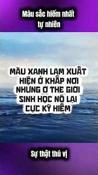 Màu sắc hiếm nhất tự nhiên !! #facts #shortvideo#shorts