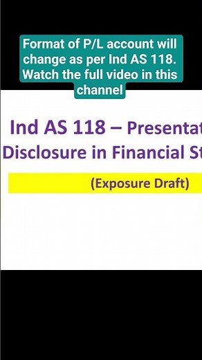 Ind AS 118 - Presentation and Disclosure in Financial Statement , IFRS 18