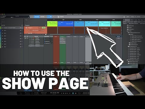 How to Set Up the Show Page in #StudioOne