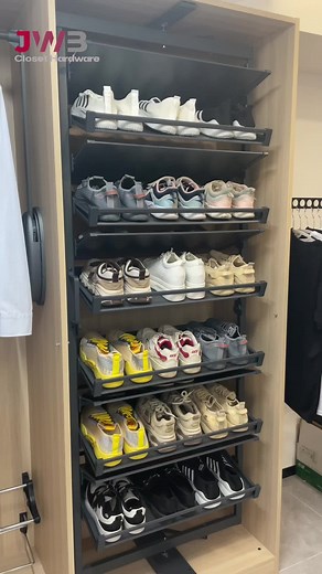 Optimizing Closet Space with Rotating Shoe Racks