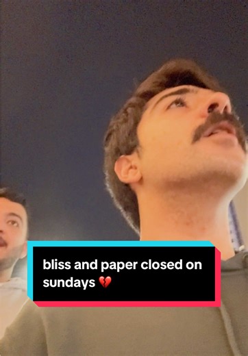 Bliss and Paper Cafe Closure on Sundays