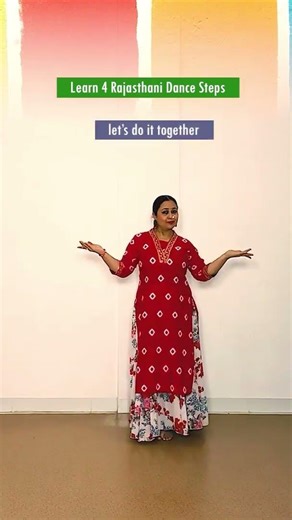 4 Basic Rajasthani Dance Steps || Easy To Learn || #tutorial #shorts #dance #rajasthani #gangaur