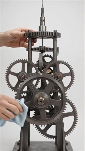 Restoring a Ruined Cast-Iron Tower Clock into a Kinetic Desk Sculpture #howtobuild #giftforguest