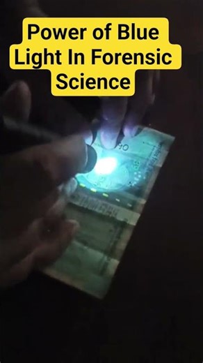 Power of Blue Light In Forensic Science #shorts #shreyaforensichub