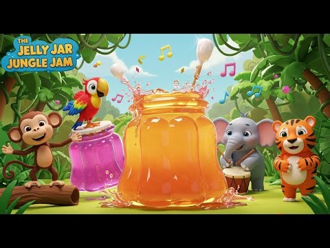 The Jelly Jar Jungle Jam🎶🐒 | Fun Kids Song with Music, Rhythm & Adventure! #nurseryrhymes #kidssongs