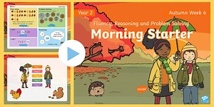 Year 2 Maths Autumn Morning Starter PowerPoint 6
