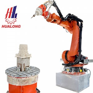 [Hot Item] Hualong Machinery Kuka 6 7 Axis Robotic Arm Robot 3D CNC Router Marble Granite Engraving Stone Carvings and Sculptures Machine