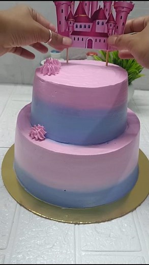 Rapunzel princess cake that's actually simple to make #bakinghacks #cakedecorating #easyrecipe