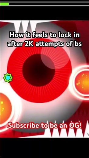 The lock in always goes crazy after 2K attempts 😭 #geometrydash #geometrydashmemes