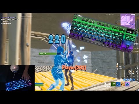 Steelseries Apex Pro ASMR Chill Keyboard Sounds (HANDCAM) - Fortnite 240fps