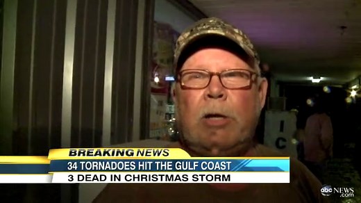 Gulf Coast Tornadoes: Over 30 Christmas Twisters