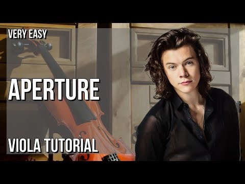 SUPER EASY: How to play Aperture by Harry Styles on Viola (Tutorial)