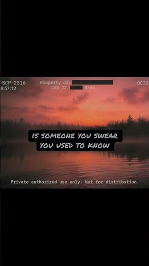 SCP-2316 what are you? #fyp #scp #scpfoundation #scproject #scp2316 #horror #cryptids #scarystories