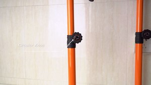 Cabinet Jack for Installing Cabinet Support Rod 3rd Hand Support System Adjustable Support Pole,Extend from 19.29 inch to 43.30 inch,Orange 2 Pack
