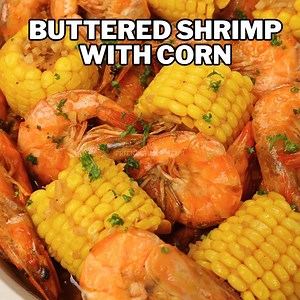 241K views · 896 reactions | Garlic butter shrimp with corn recipe is...
