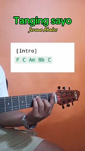 29K views · 615 reactions | Tanging sayo/Jerome Abalos #songchordguide #guitartutorial #guitarlesson #forbeginners #guitarcover #easychords #fypviralシ #tangingsayo #jeromeabalos | Marcelino Viray | Facebook