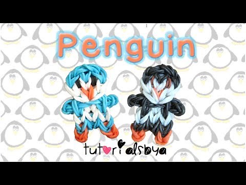 Penguin Charm / Mini Figurine Rainbow Loom Tutorial | How To