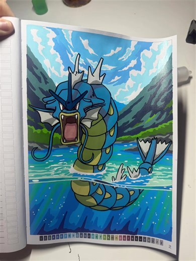 Tome Pokémon page 1 et 2🩵 code couleur à la fin. #guangna #coloriagemystere #arttherapy #coloriagemysteredisney #hachetteheroes