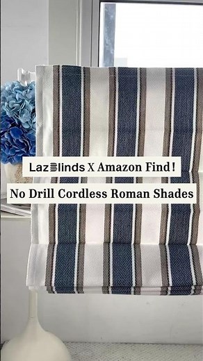 ✨ No Drill Blackout Roman Shades.