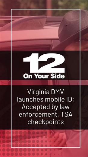12 On Your Side on Instagram: "The Virginia Department of Motor Vehicles is launching Virginia Mobile ID, which allows Virginians to access their driver’s license on their cellphones. Tap the link in bio to learn more. Report by: @desmontilla #12Onyourside"