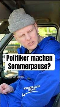 Politiker machen 8 Wochen Pause? I Den ganzen Sketch seht ihr auf dem Kanal!