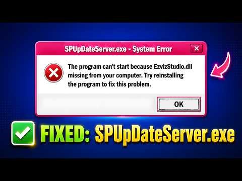 How to Fix SPUpDateServer.exe System Error on Windows 11/10