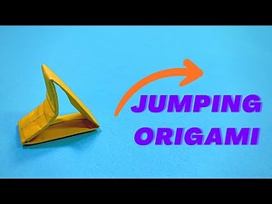 JUMPING ORIGAMI - How to make an easy and fun Jumping Origami for kids