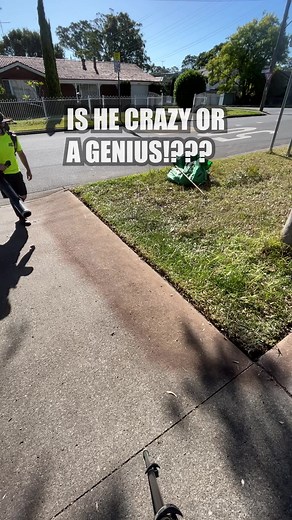Is he CRAZY or a GENIUS!? Would you try it with this tool? I went and bought a @milwaukeetoolsaus Super Sawzall today. This definitely isn’t it’s intended use but I’ve been interested to see how a reciprocating saw would go against thick overgrown dirt edges. #satisfying #freemowfridays #cleanup