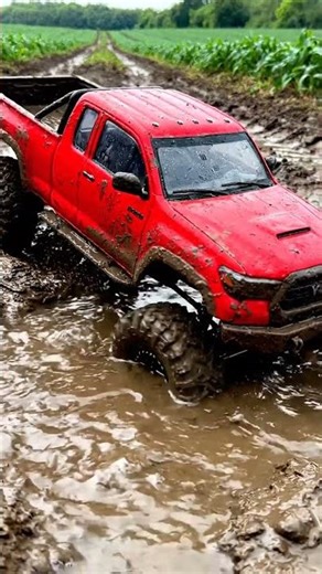 RC Truck MUD BATH 😲 Can It SURVIVE?! 🚜 #rctruck #mudding #survival