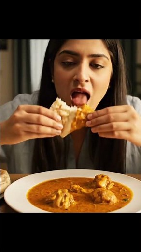 ASMR Naan & Curry 🍛 Soft Tear + Juicy Bite | Extreme Eating Sounds | No Talking | Cinematic