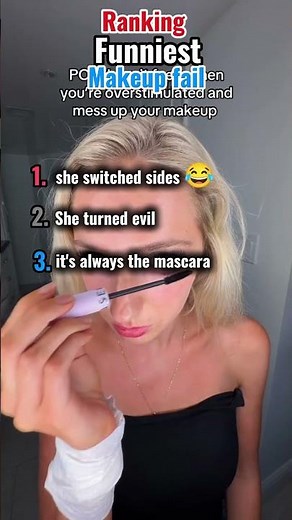 Ranking funniest makeup fail #shortviral #ranked