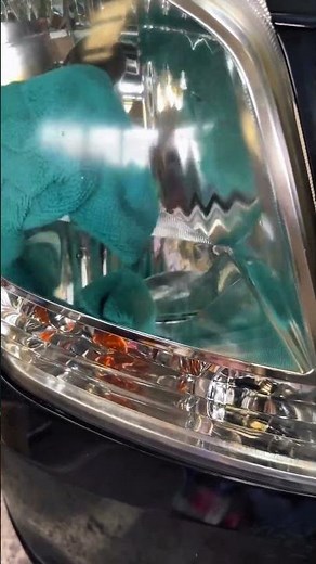 Safe Way to Clean Headlamp Chrome Reflector from the Inside #shorts #MechanicLife #satisfyingfix