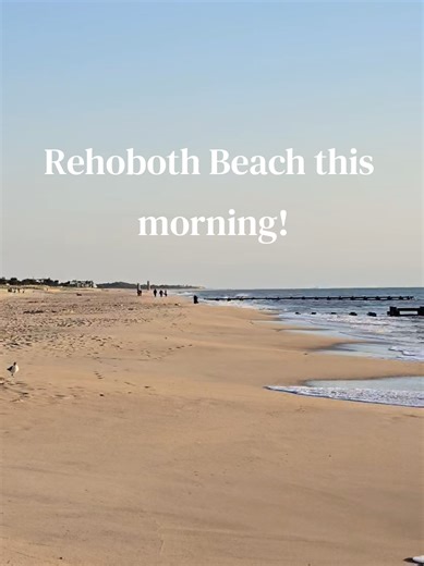 A look at the Rehoboth Beach this morning ☀️ #Delaware #delawarebeaches #rehobothbeachdelaware #beach #Ocean