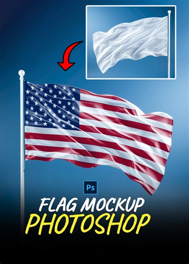 1M views · 9.7K reactions | Photoshop Tips 2025 - How to Create a Flag Mockup in Photoshop #flagmockup #flagmockusa #usaflag #photoshopusa #photoshop #adobe #photoshopshorts #photoshoptutorial #Adobephotoshop2025 | Graphics Solution Tricks | Facebook