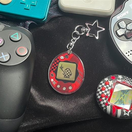 Virtual Egg Pet Acrylic Keychain Sassy Retro Gaming Charm Waterproof Gamer Gift - Etsy