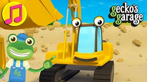 Join Gecko for the best children's music with Eric The Excavator down on the construction site. | Toddler Fun Learning