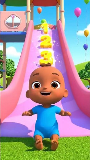 One Two Three | Learn Number | With Slide | Youtube Kids #kindergartensong