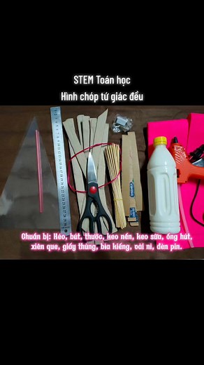 Hướng Dẫn Làm Lồng Đèn Hình Chóp Tứ Giác Đều
