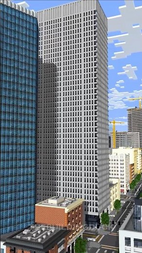 Minecraft Realistic Skyscraper Build #minecraft #architecture