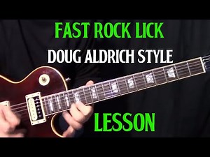 Doug Aldrich inspired fast pentatonic lick