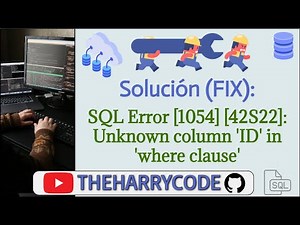 Solución (FIX): SQL Error [1054] [42S22]: Unknown column 'ID' in 'where clause'