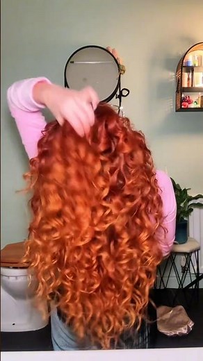#redhead #hairtransformation #hennahair #curlyjourney #redcurlyhair