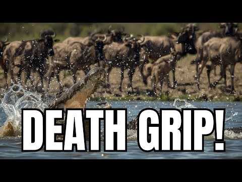Crocodile’s Deadly Grip: Wildebeest’s Incredible Escape Caught on Camera!