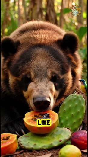 The Only Bear With Natural “Glasses”! Meet the Spectacled Bear #animals