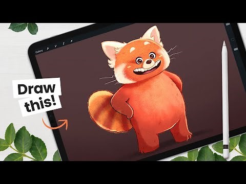 How To Draw The Red Panda From Turning Red • Character Breakdown
